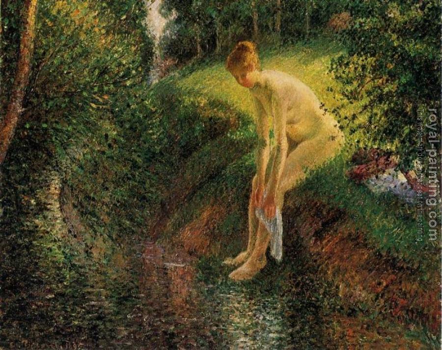 Camille Pissarro : Bather in the Woods